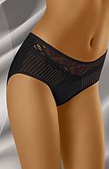 Comfortable panties, openwork lace, slightly higher waist, stripes